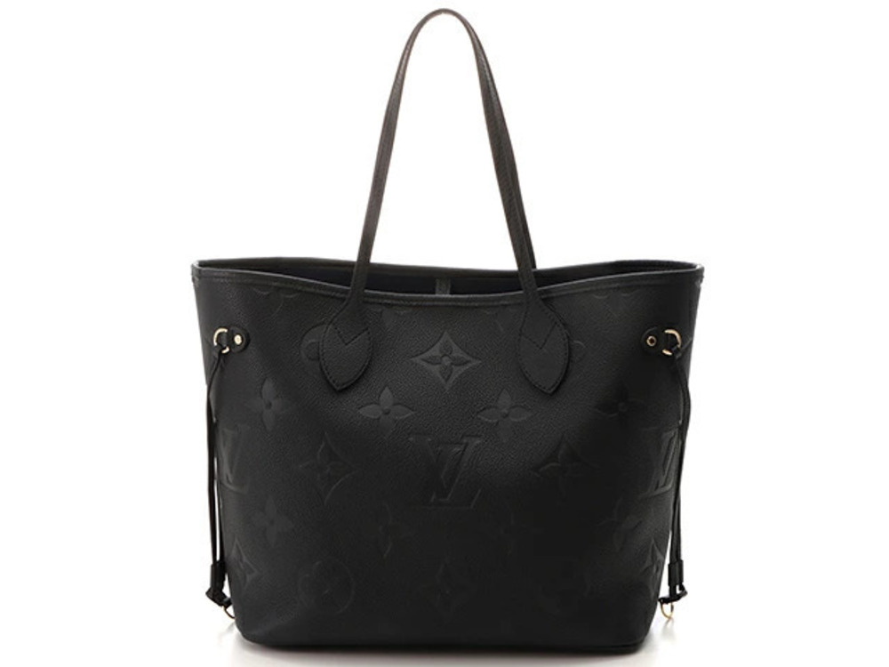 LOUIS VUITTON Neverfull Tote Bag Mono Empreinte Noir Black